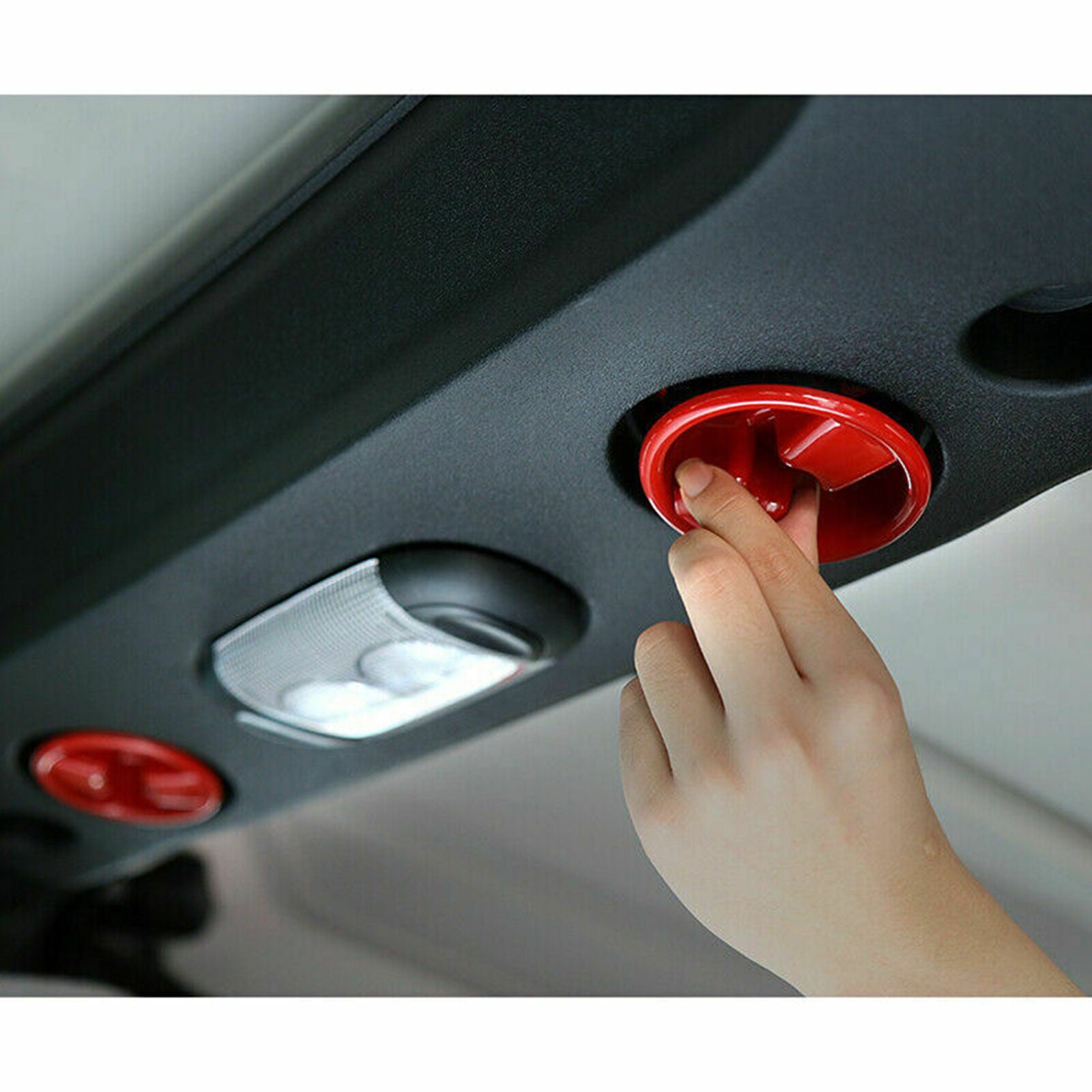 Roof Top Mounting Knob Cover Trim For 2007-2018 Jeep Wrangler JK Accessories Red