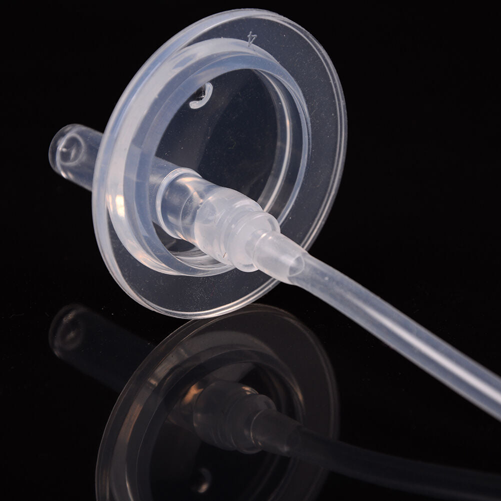 Newborn Baby Bottle Wide Mouth Feeder Milk Bottle Flexible Rotatable Stra.l8
