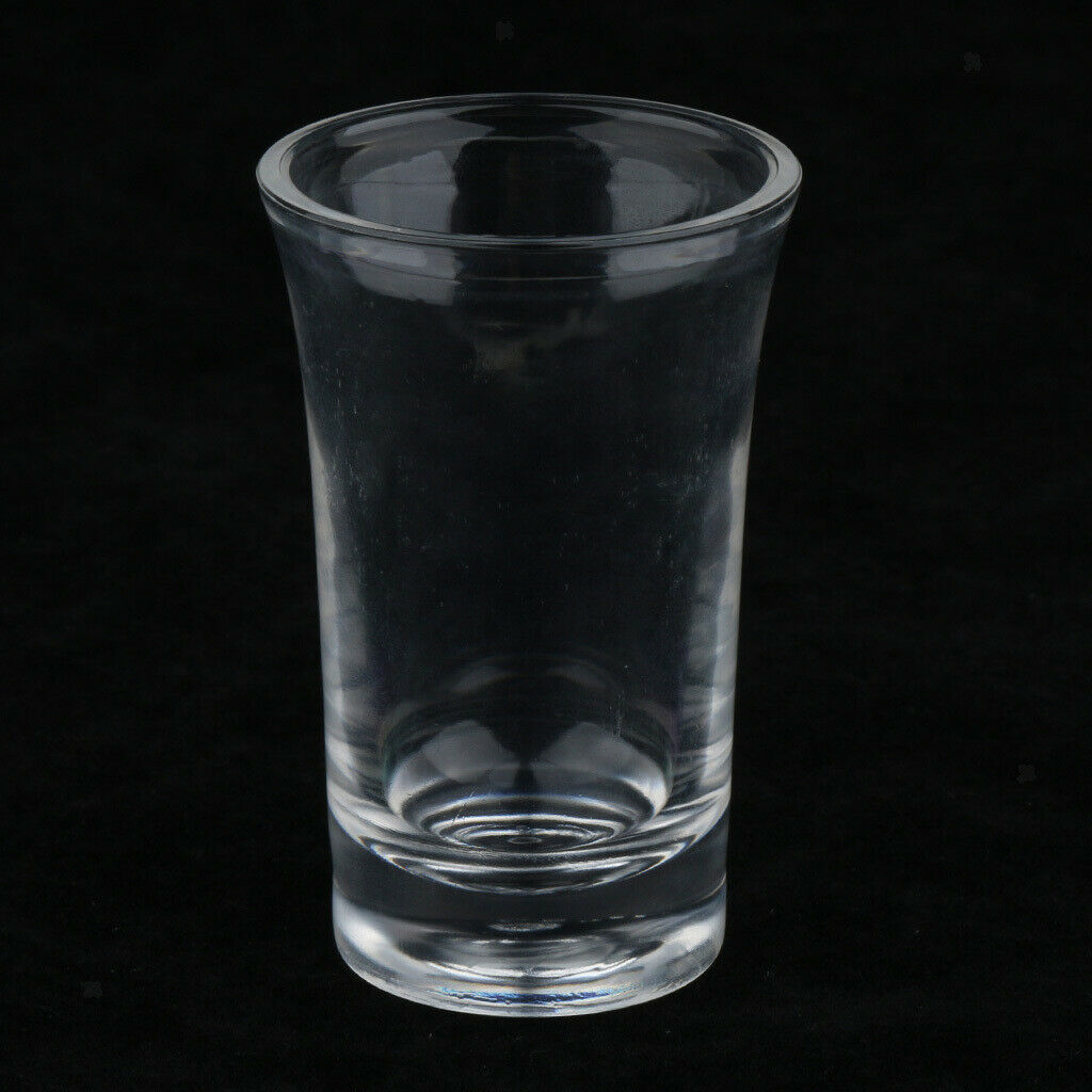 6 Pcs Clear Acrylic Heavy Base Shot Glasses Cups, Not Easily Broken, 35ml