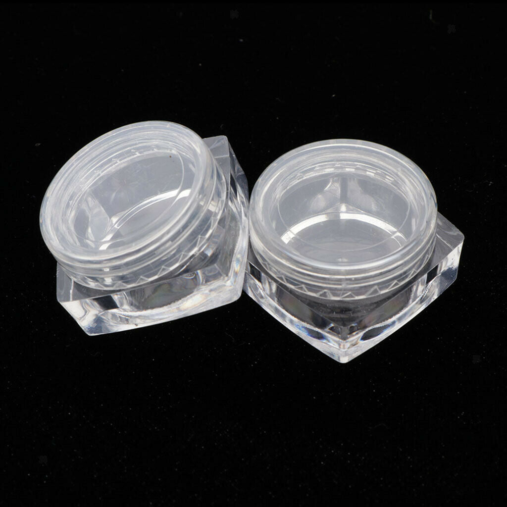 12 Pieces Clear Storage Boxes Jewelry Nail Art Beads Pills Small Item Cases