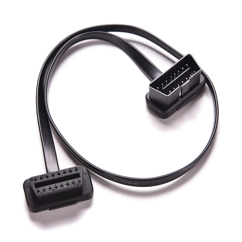 Thin 16Pin Noodle Male to Female Elbow Extension ELM327 Extension Cable g.l8