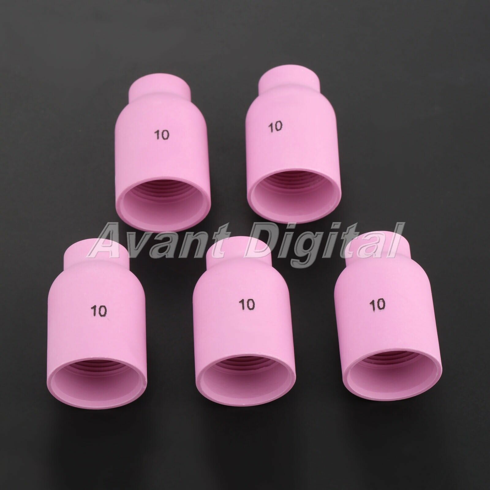 WP-9/17/18/20/26 Torch 5PCS TIG Welding Gas Lens Ceramic Cup 53N88 #10 Accessory