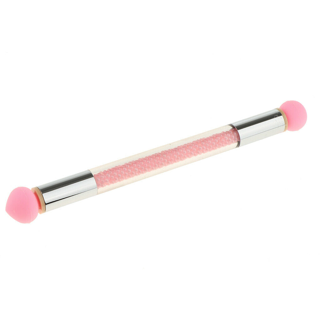 Nail Art Silicone Dotting Brush Pen Gel Polish Gradient Shading Set Pink