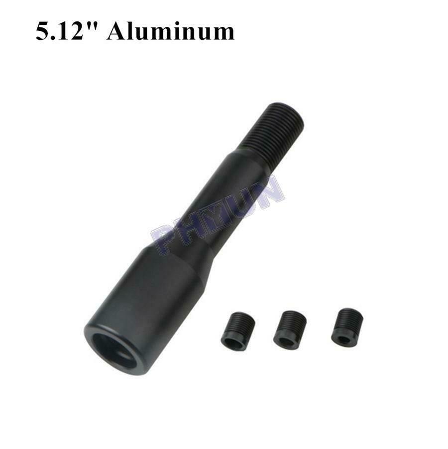 Black Car Straight Shift Knob Extension For Manual Shifter Lever 13CM Universal