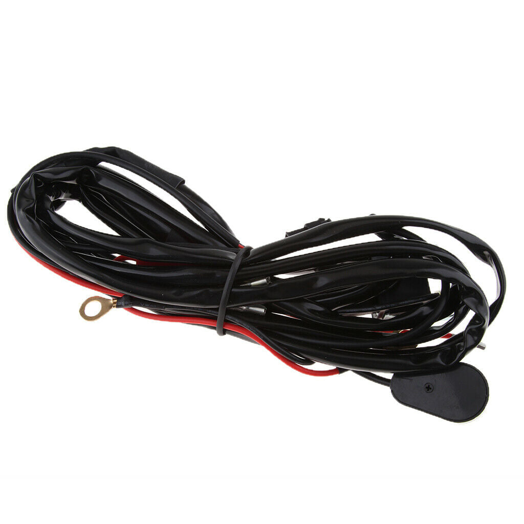 Remote Control Wiring Harness Kit Strobe Switch Relay Led Light Bar For ATV