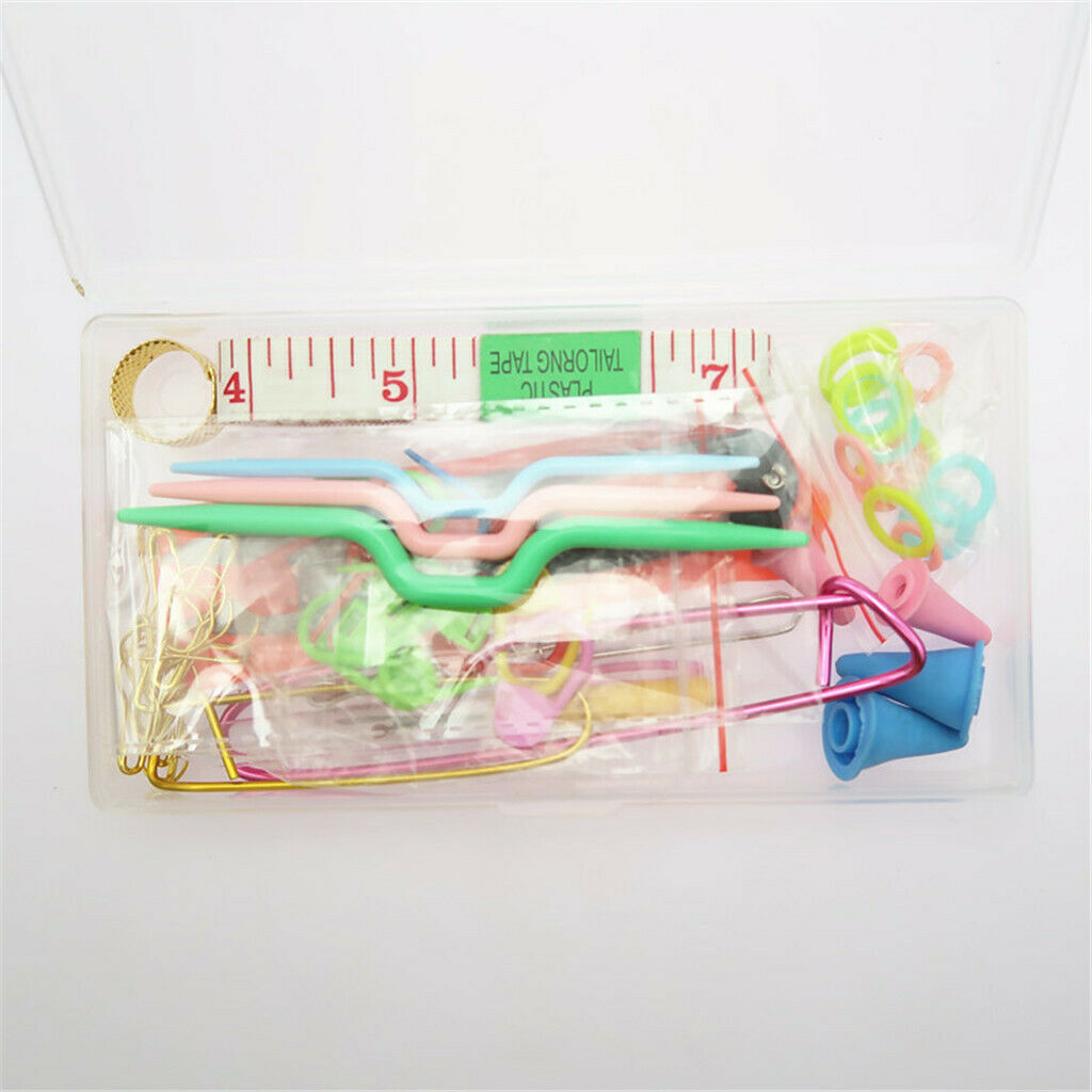 57pcs Basic Knitting Tools Accessories Supplies With Case Knit Lots Kit