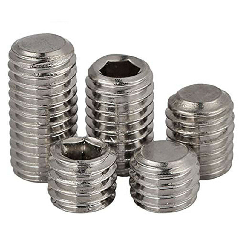 400 Pcs M5 Flat Head Stainless Steel Screw Hexagon Socket Flat Head Set Screw