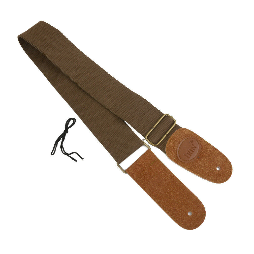 Durable Adjustable Nylon Strap Belt for Electric Acoustic Bass/Guitar Coffee