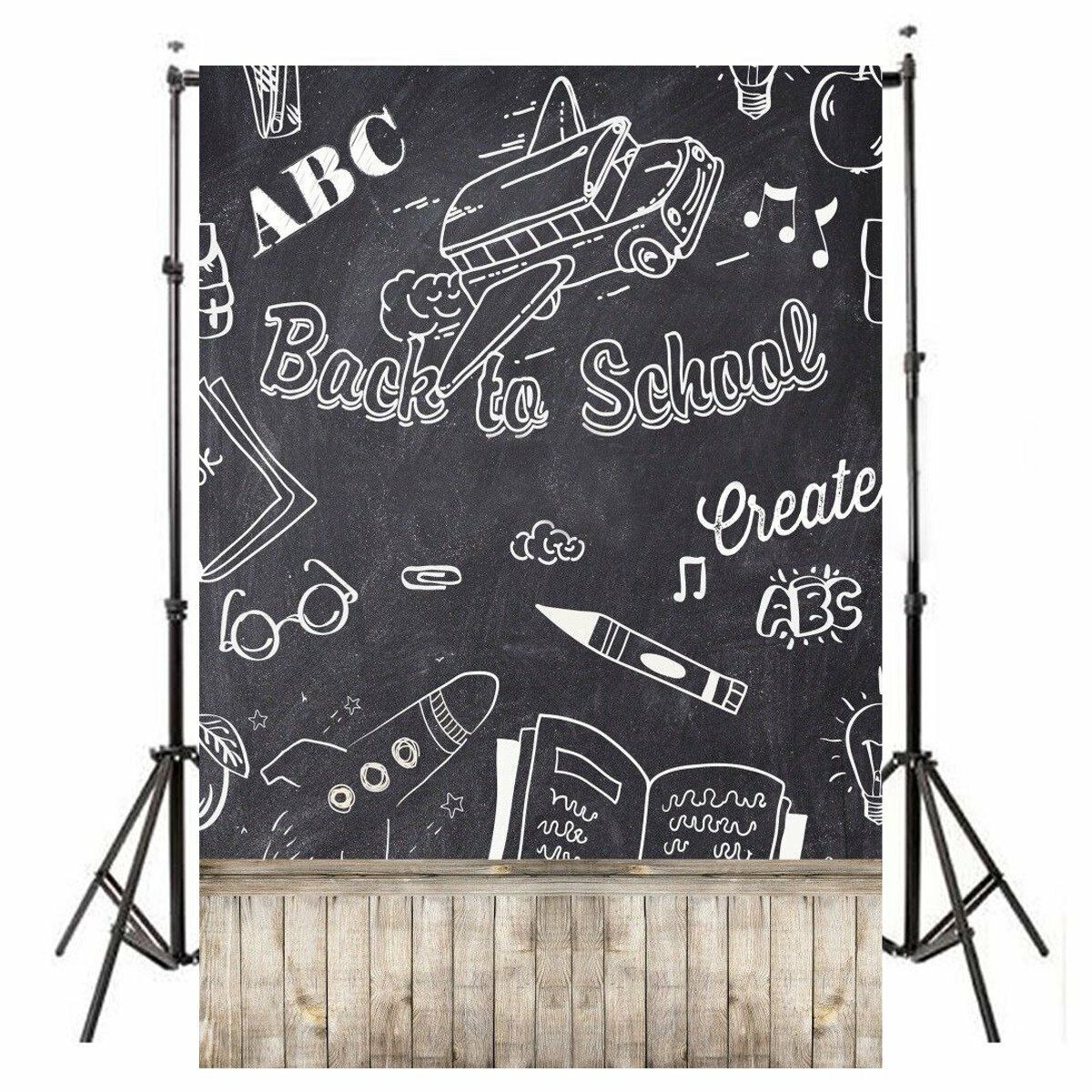 3x5ft Back To School Chalkboard Photography Backgrounds Vinyl Photo   US CA3