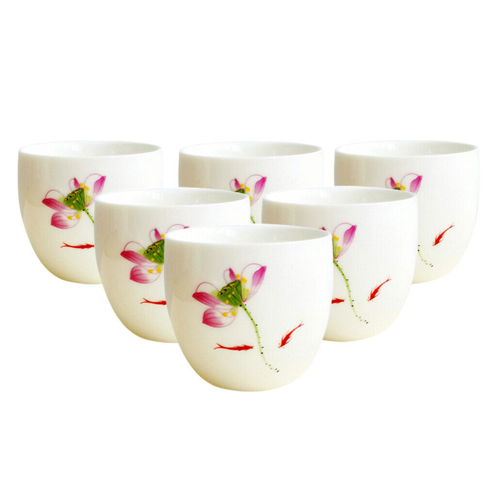 6 Pcs/Set Ceramic Coffee Milk Mugs Tea Cup Gifts for Friends Family