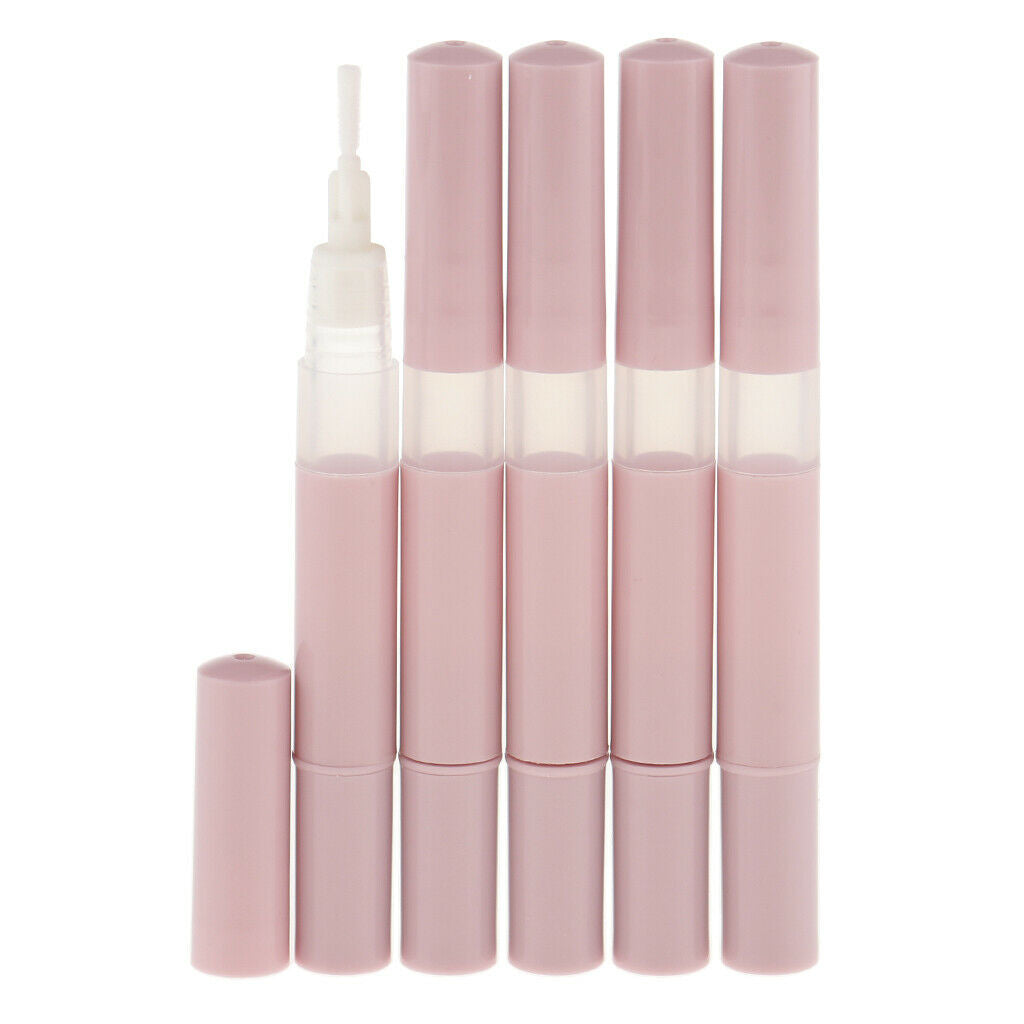 5pcs 3ml Empty Mascara Vials Eyelash Growth Bottle Liquid Tube Lip Gloss Pen