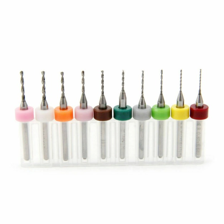 10x 0.6-1.5mm PCB Print Circuit Board Carbide Mini Micro Drill Bit Set