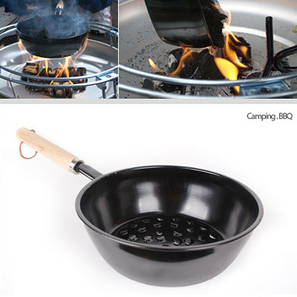 16cm Charcoal Firewood Burner Stove BBQ Brazier for Camping Picnic Travel