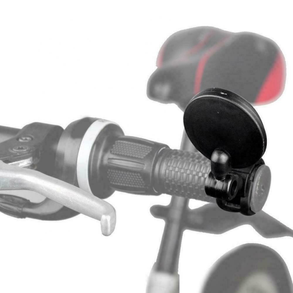 2-part flat adjustable bicycle rearview mirror. Robust handlebar