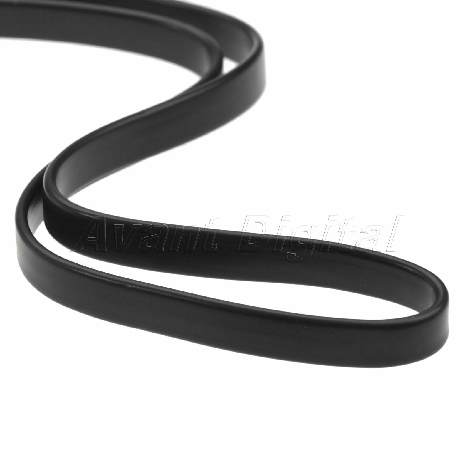 16 Pin Flat Noodle Male to Female Elbow 2FT OBD 2 Extension Diagnostic Cable