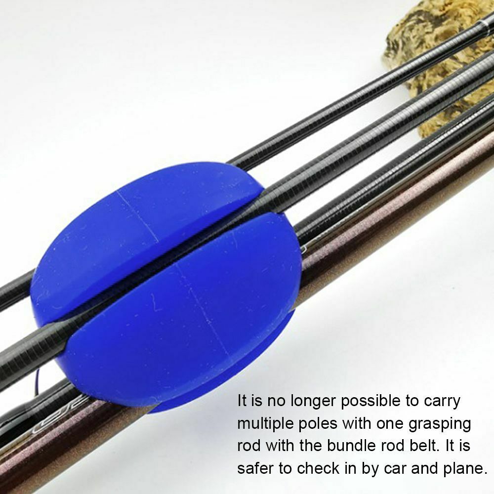 Prevent rod collision tool Fishing Rod Tie beam rod Fastener egg-shaped Belt