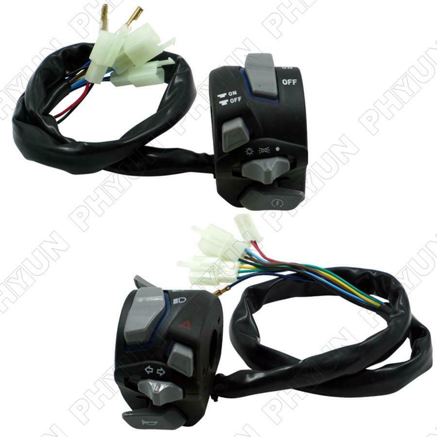 Universal Motorcycle 7/8'' Handlebar Light Switch Signal Horn Start Kill Button