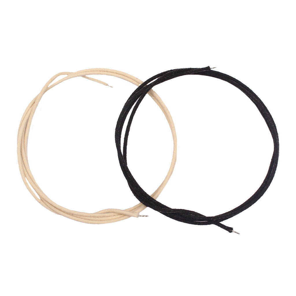 Pack of 2 1m Retro Style Pre-tinned Pushback Guitar Wire 22 awg Replacement