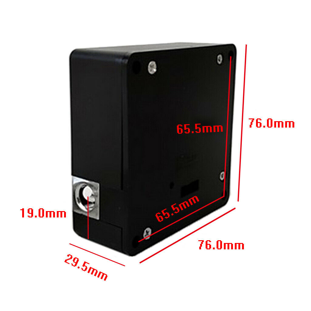 Electronic ABS Plastic Cabinet Lock Kit Set, Hidden DIY Lock for Wooden Cabinet