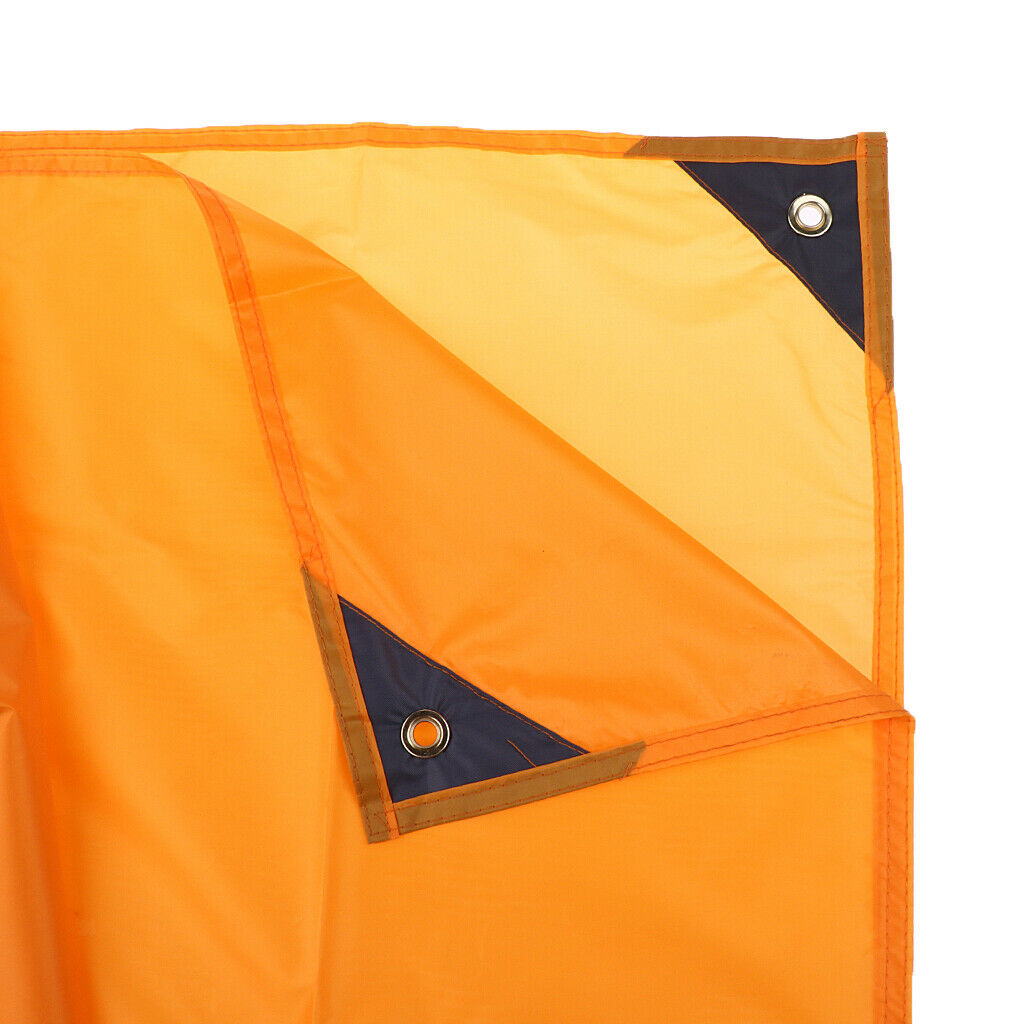 Portable Camping Awning Canopy Sun Shade Tent Tarp Rain Shelter L Orange