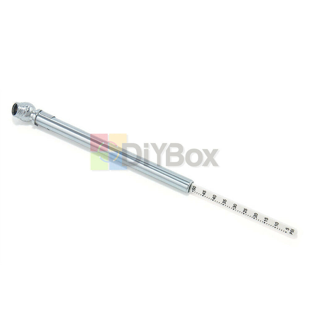 Test Meter Mini Car Motor Auto Tyre Tire Air Pressure Detector 5-50PSI Gauge Pen