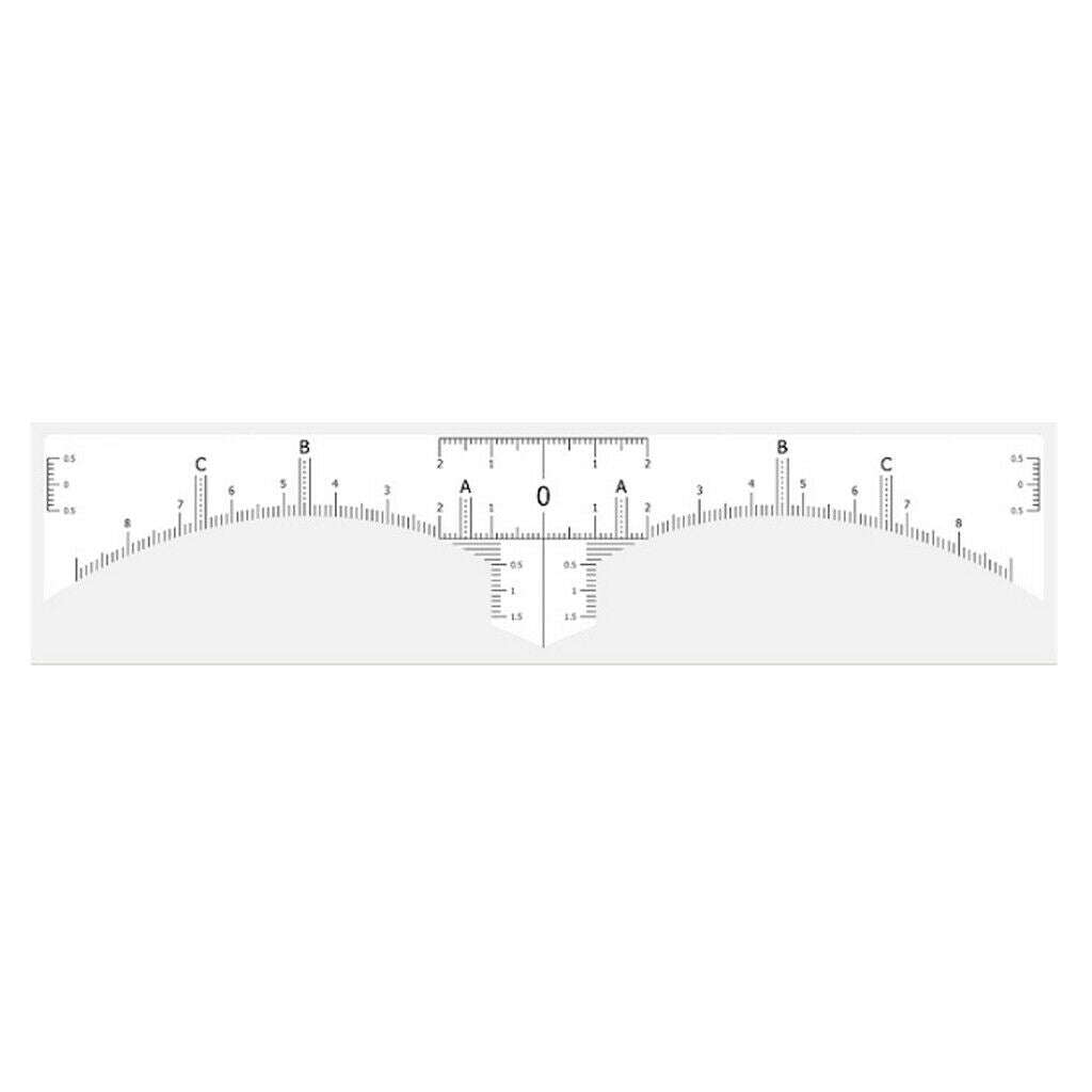 Disposable Microblading Eyebrow Measure Ruler Stickers Tattoo Makeup Tools