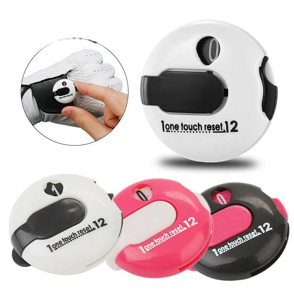 Mini Golf Score Counter Clicker Scorekeeper Scoring Clip On Glove White