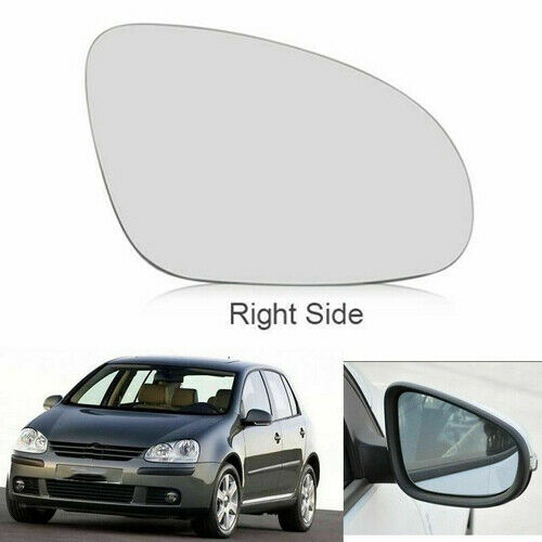 Right Side Rearview Mirror Glass Heated Fit VW Golf/R32/GTI/Rabbit/Jetta 2005-10