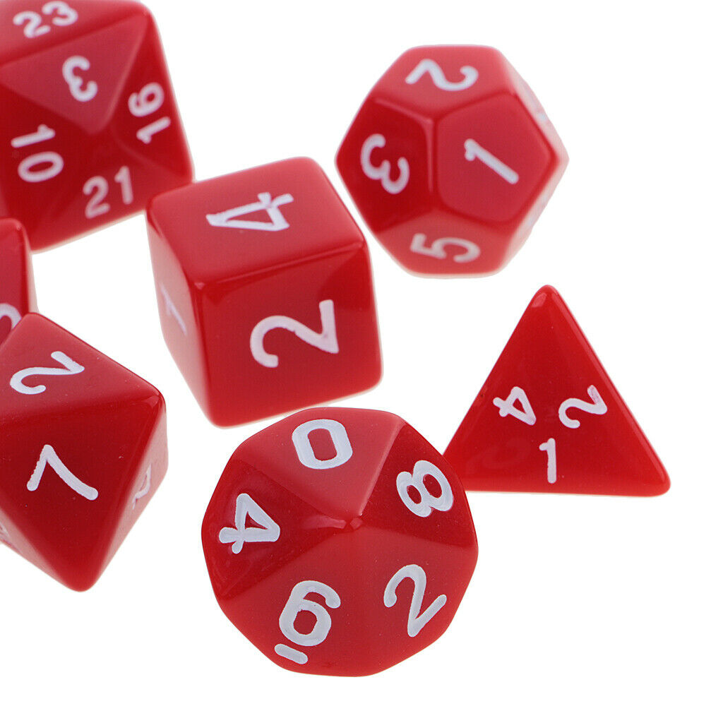 10x Digital Dice Multi-Sided Dices Set for D&D RPG Game Game Dice