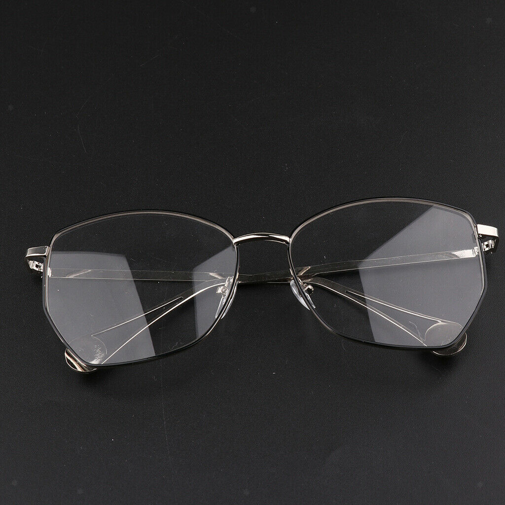 Retro Metal Frames Glasses Spectacle Frames Visual Aid Clear With
