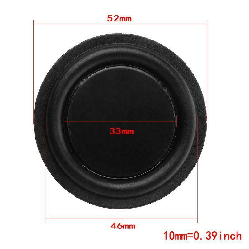 52mm Passive Radiator Subwoofer Speaker Vibration Membrane Bass Rubber Woofers