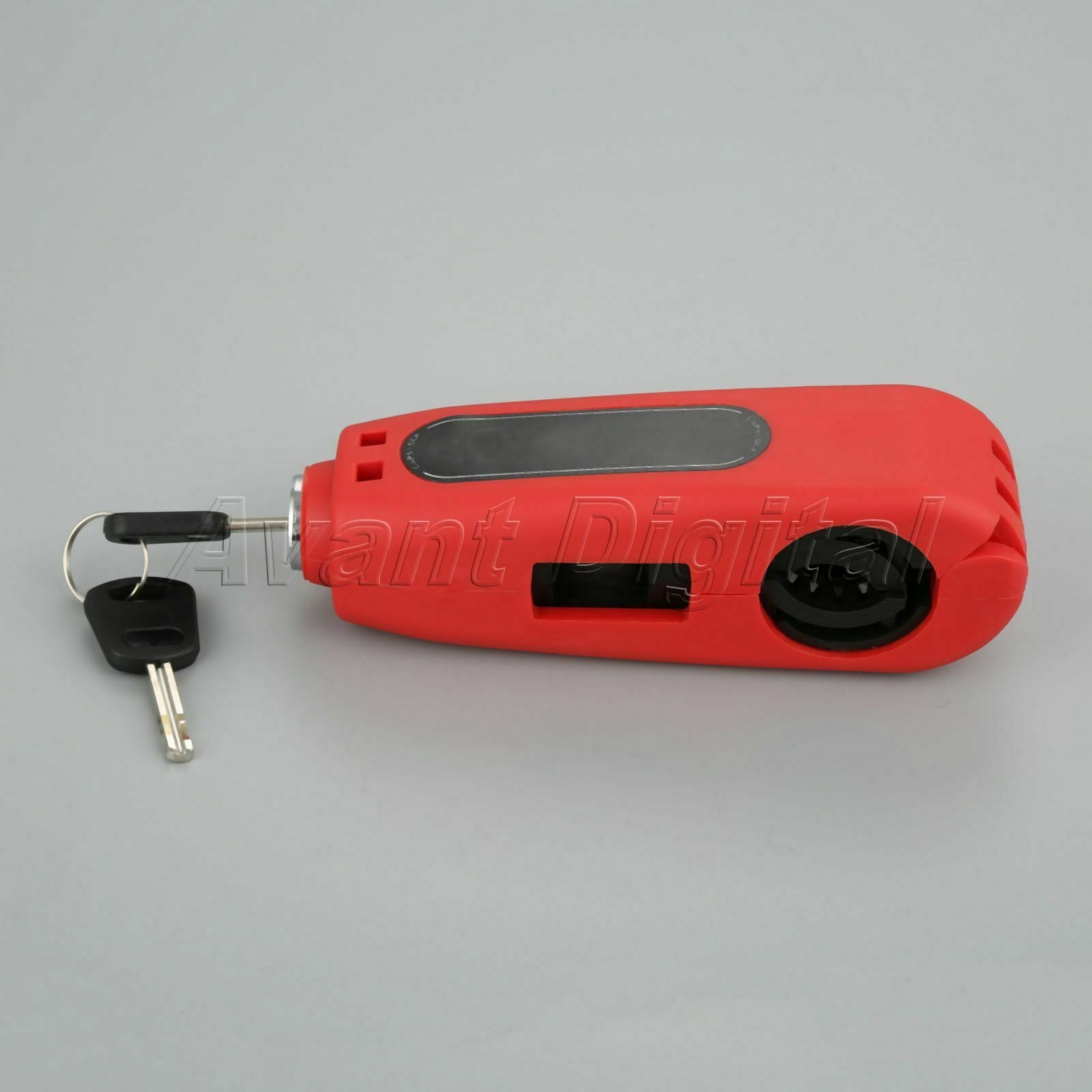 1X Motorcycle Handlebar Grip Brake Lever Lock Anit Theft Security Caps-Lock Red
