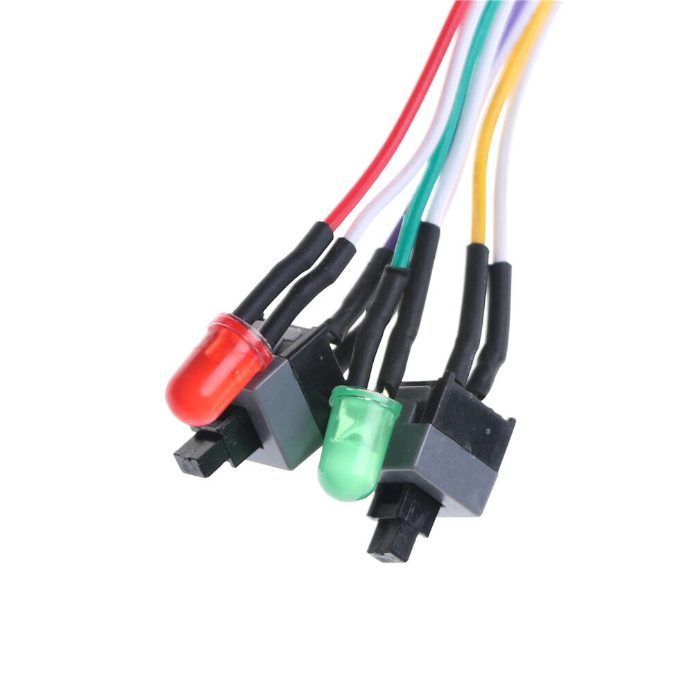 2pcs 65cm Long Power Button Switch Cable for PC Reset Compute.l8