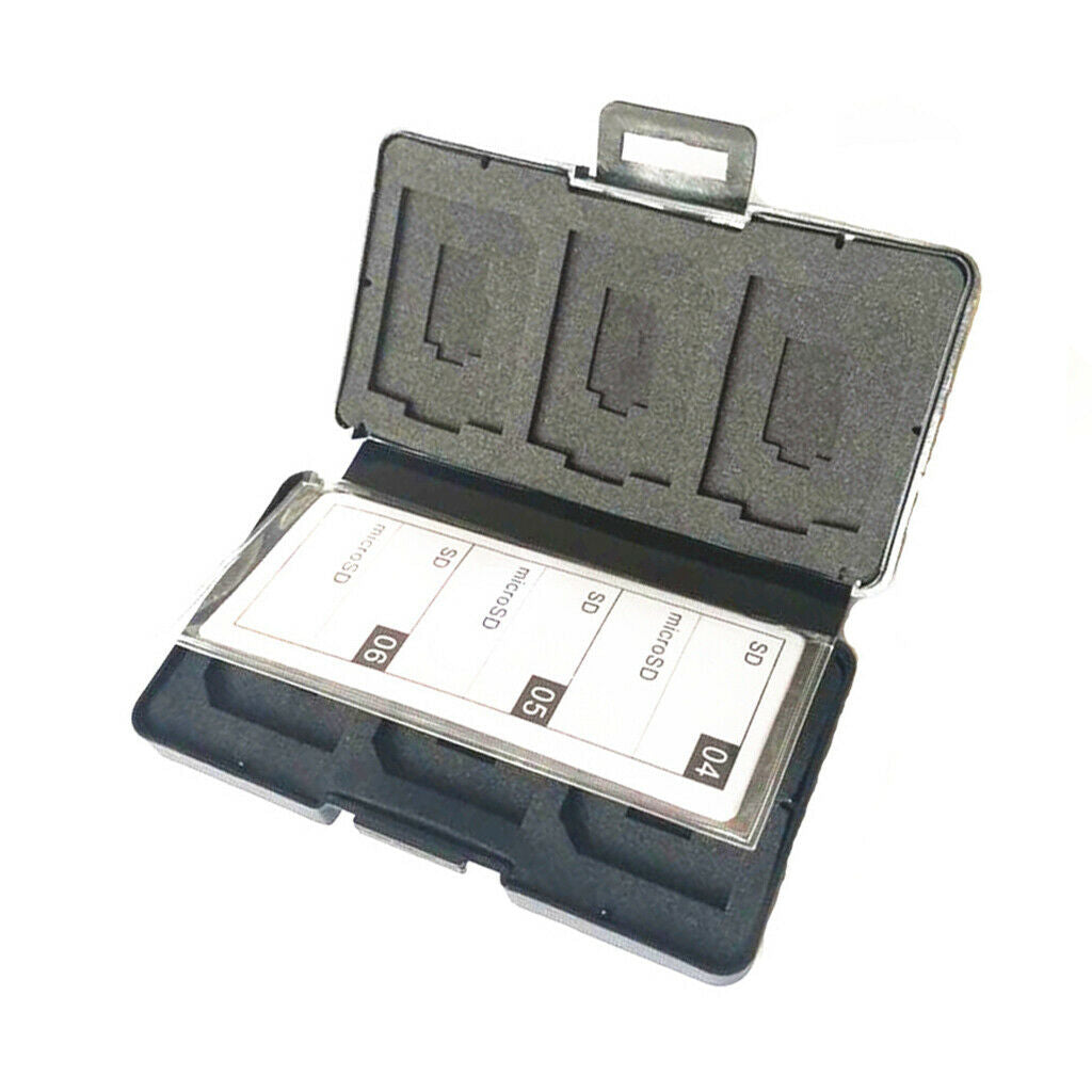 Memory Card Storage Box Pouch 12 Slots for Micro SD Cards TF Card Shockproof