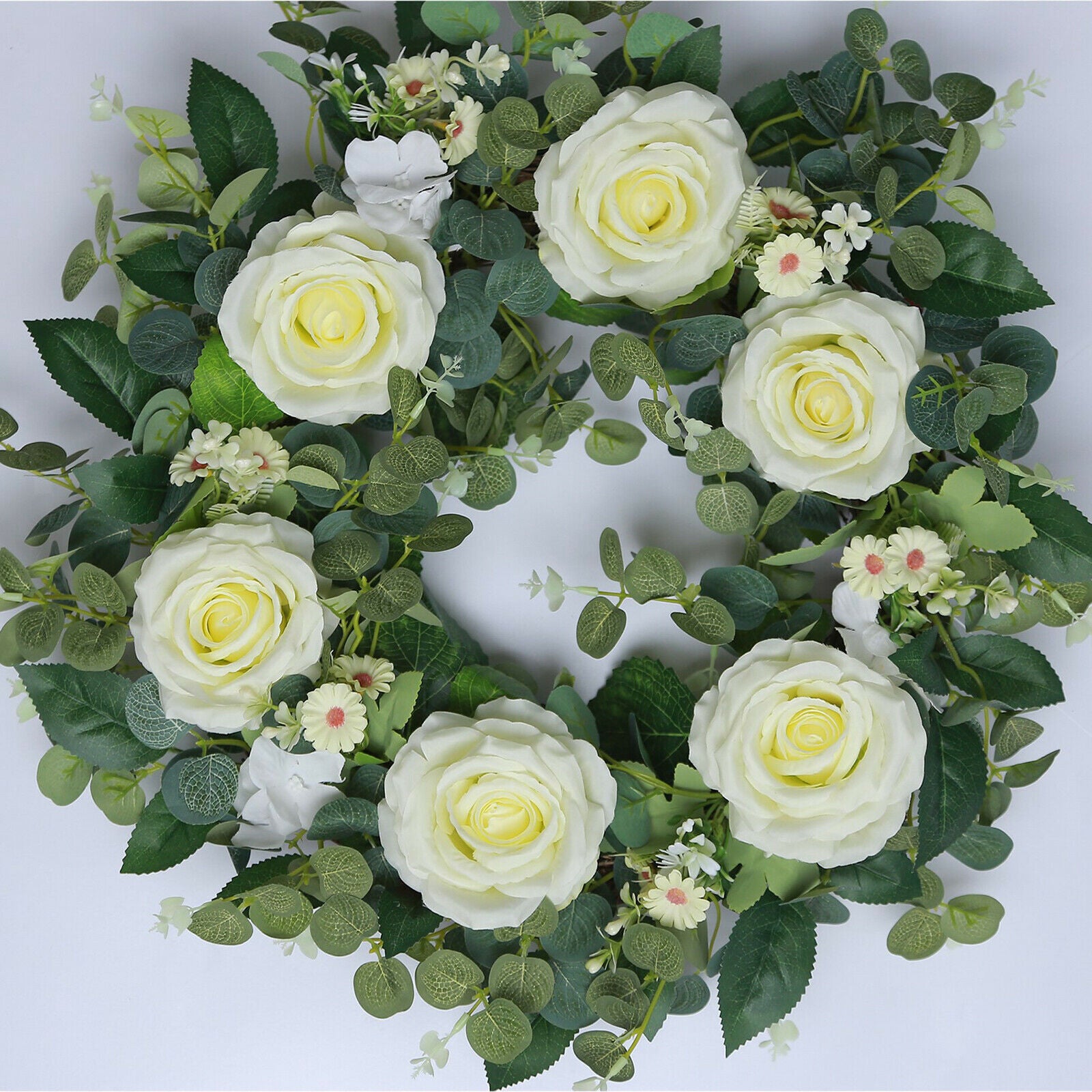 22 inch Artificial Flower Wall Door Hanging Wreath