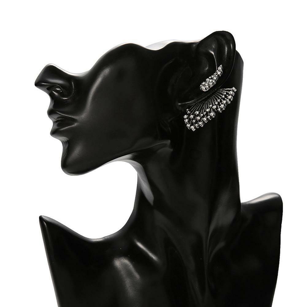 2018 Trendy Punk Style Zircon Statement Ear Stud Earrings Women Fashion Jewelry