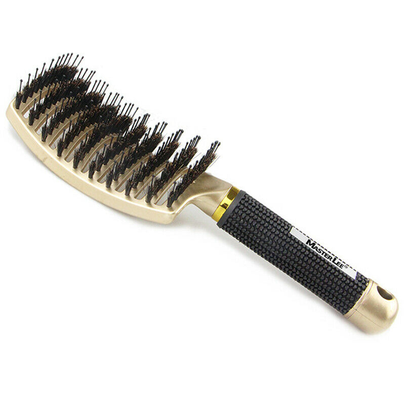 Boar Bristle Hair Brush Vented Detangling Hair Combs for Women Curly Wavy Hairs