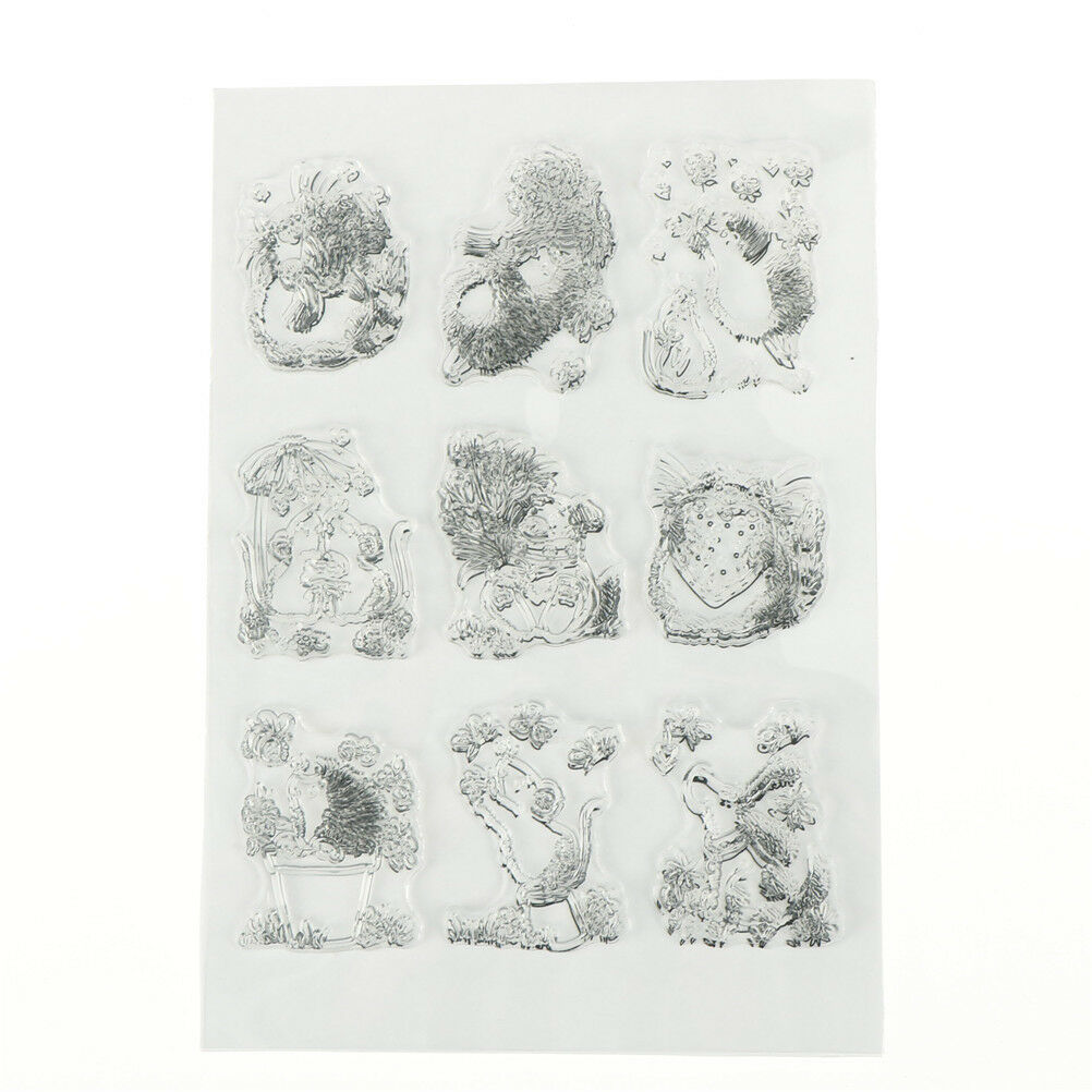 Hedgehog Transparent Stamp Silicone Scrapbooking Photo Album Decor Craft DIY  XC
