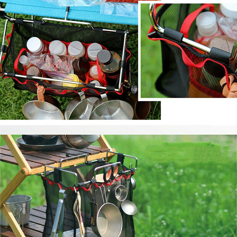 Door Garbage Trash Bag Towel Can Rack Holder Kitchen Tool BBQ Camping Outdoor SJ