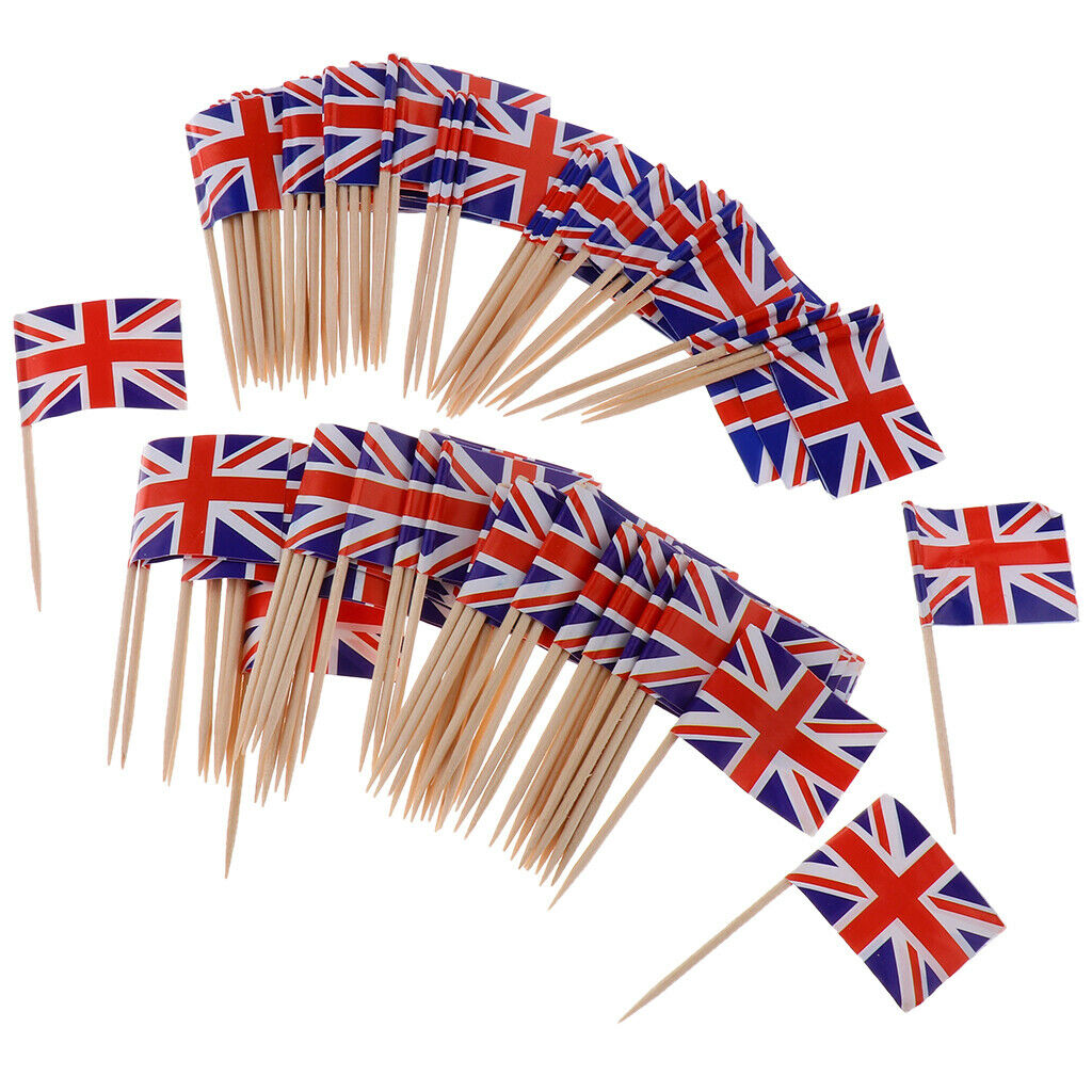 Toothpick Wood Toothpicks Decorative Flag Toothpicks Cake Decorations Party