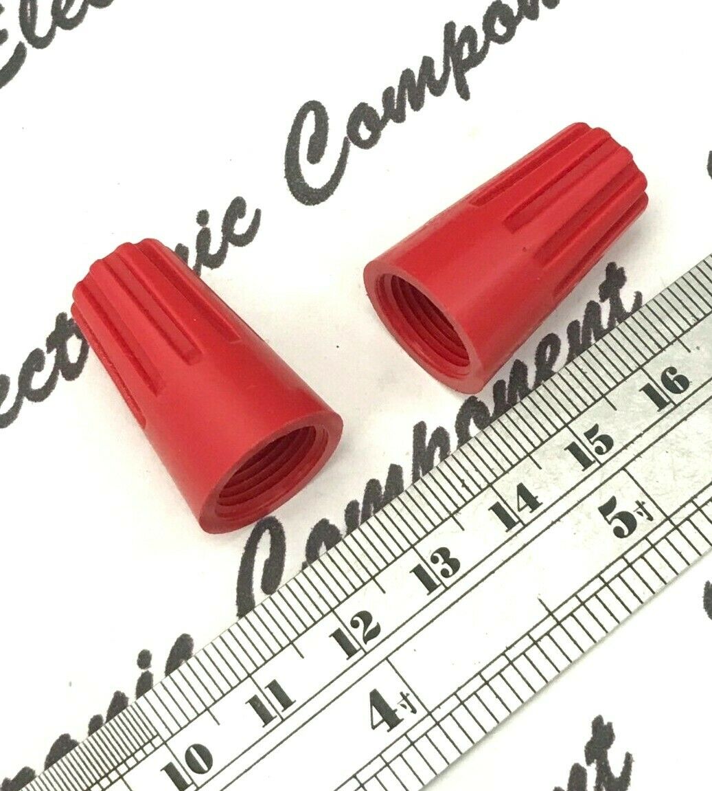 10pcs - COOPER 66-3 600V RED WIRE CONN Large Size Wire Connectors