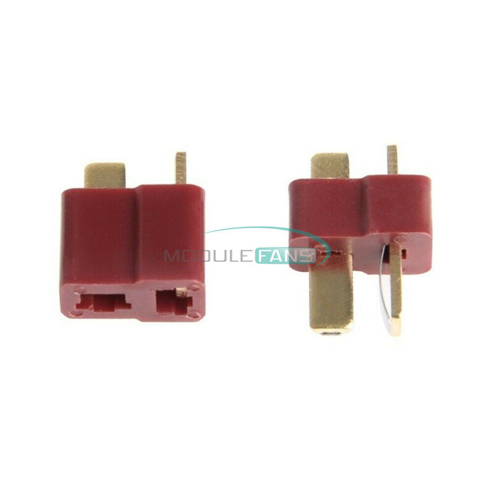 Ultra T-Plug Connectors 10 Pairs Deans Style Male Female with 20pcs Shrink Tube