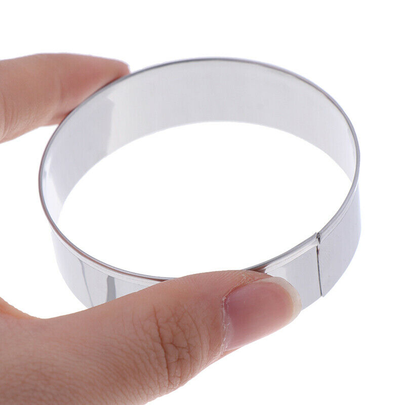 5 Set Round Circle Stainless Steel Cookie Cutter Biscuit DIY Baking Pastr.l8