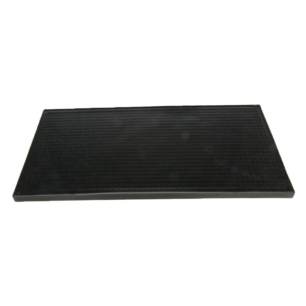 Rectangle Rubber Service Bar Mat Beer Drink Heavy Duty Drip Runner 12x6inch