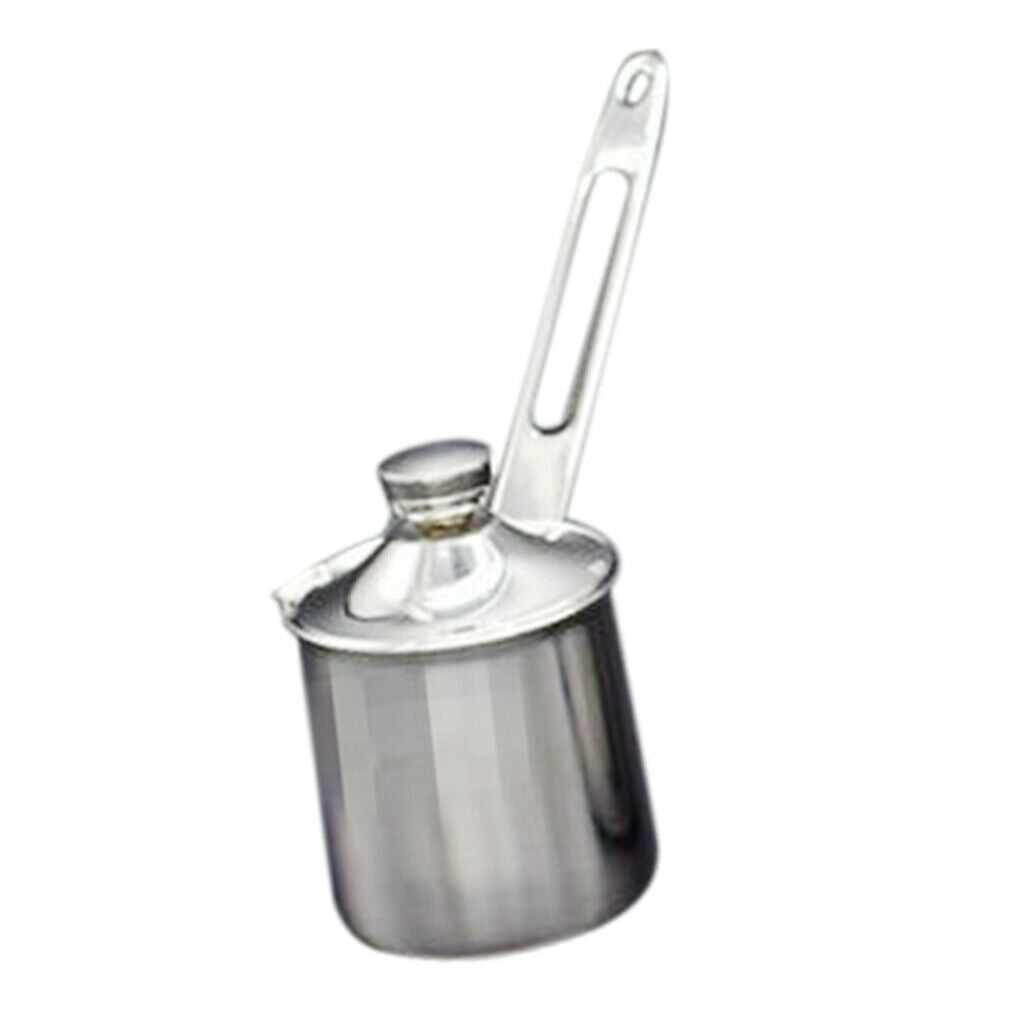 2Pcs 200ml Capacity Stainless Metal Turkish Coffee Pot Pitcher with
