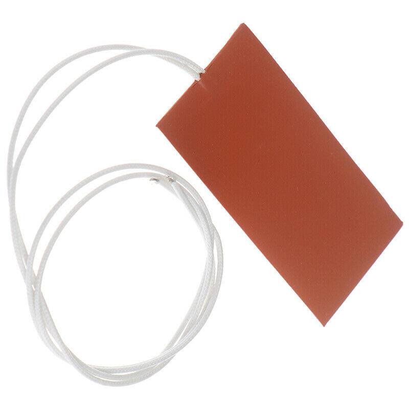 15W 12V 5*10cm Engine Oil Tank Silicone Heater Pad Rubber Heating Mat War.l8