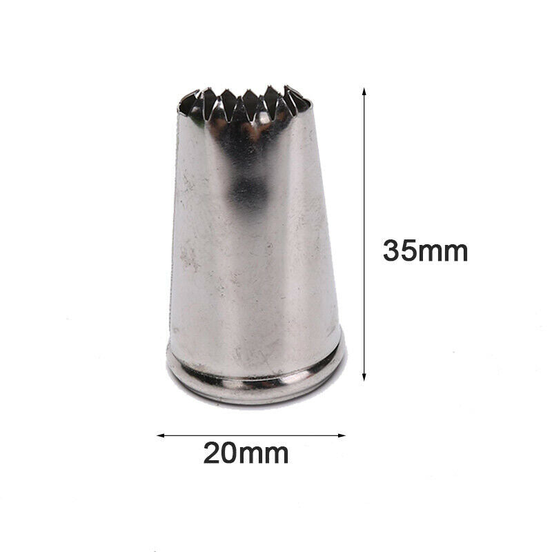 5Pcs Stainless Steel Nozzle Cake Pastry Decoration Home Kitchen Baking To.l8