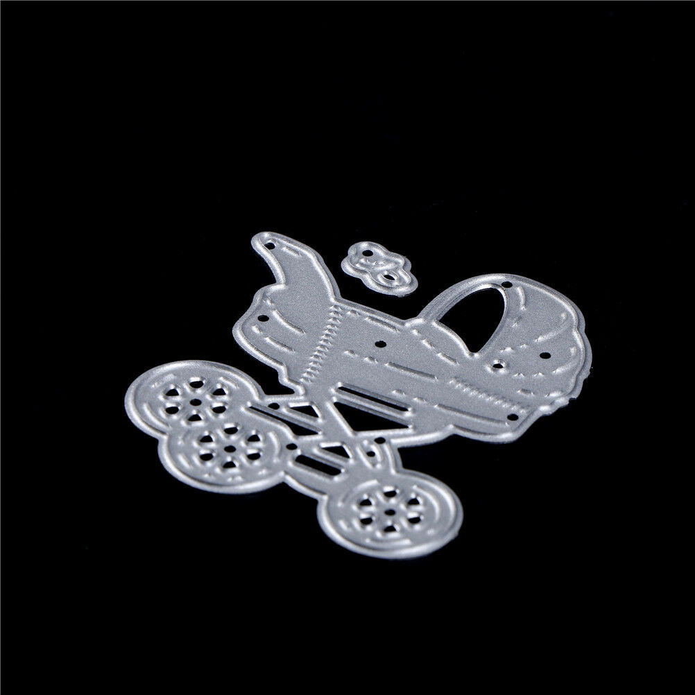 Baby Carriage Metal Cutting Dies Stencils for  Scrapbooking Card Making De.l8