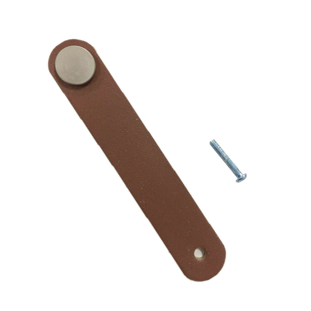 7x PU Leather Door Handles knob For Cupboard Drawer Pulls Furniture Decor