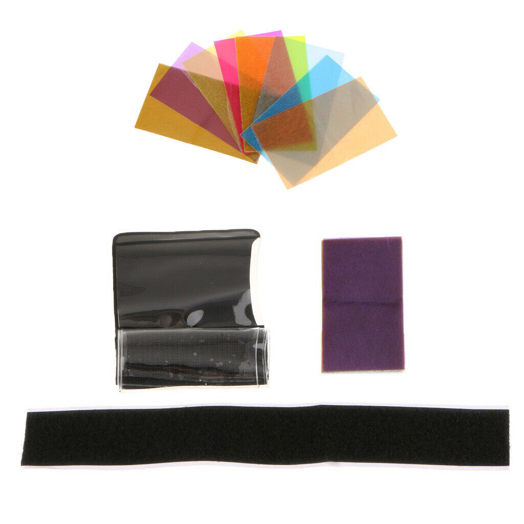 12 x Color Balance Effect Gel Filter Film Flash Diffuser Kit for Speedlite